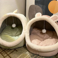 Thumbnail for Purring Kitty Cave Bed Cat Beds KittyNook