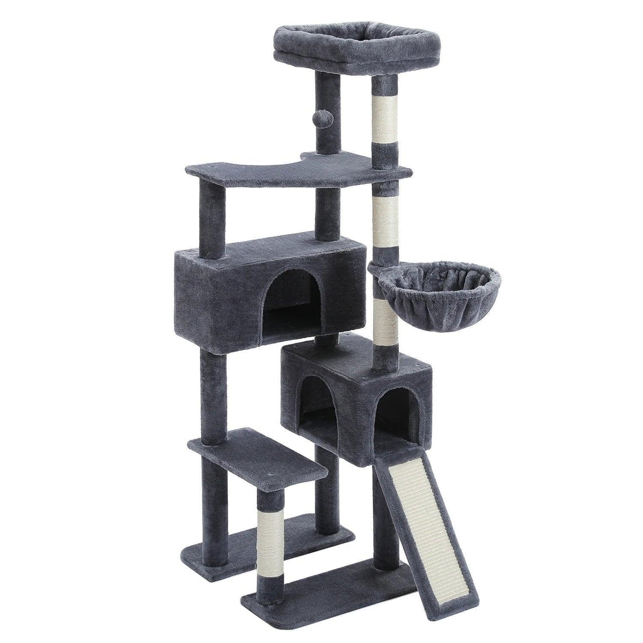 Treezilla Extra Large Cat Tree Cat Supplies KittyNook Cat Company Dark Gray