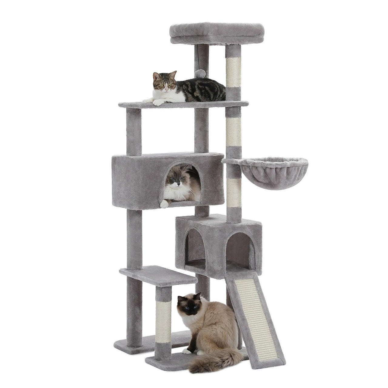 Treezilla Extra Large Cat Tree Cat Supplies KittyNook Cat Company Gray