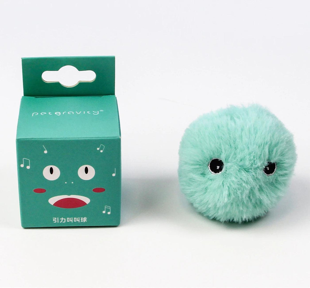 Catnip Training Ball Smart Cat Toy With Sound Cat Toys KittyNook Blue Plush