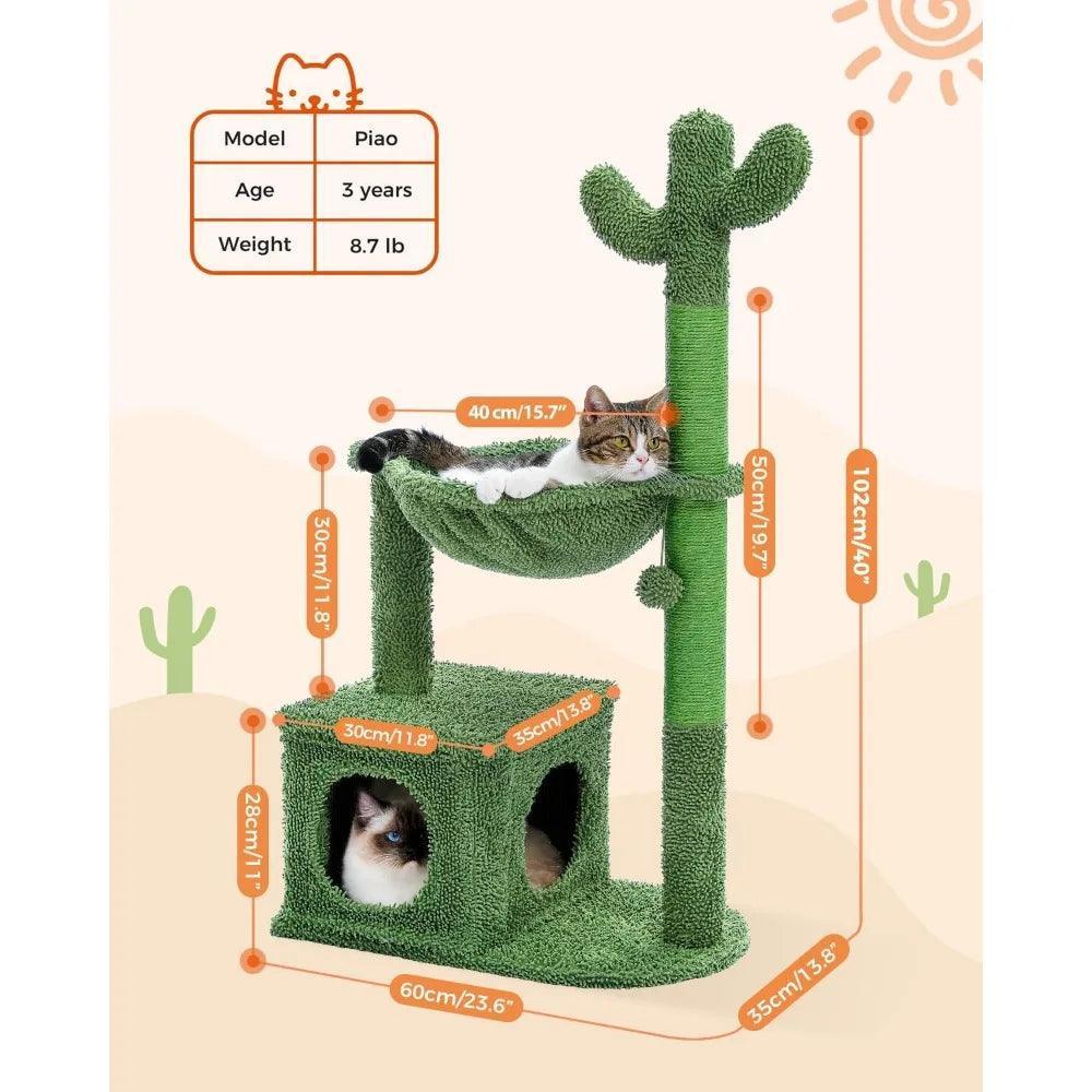 Cactus Modern Cat Tower Cat Tower KittyNook Cat Company