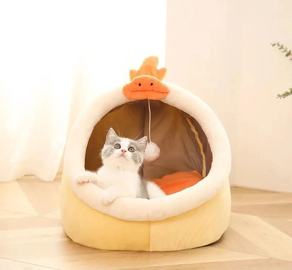 Purring Kitty Cave Bed Cat Beds KittyNook