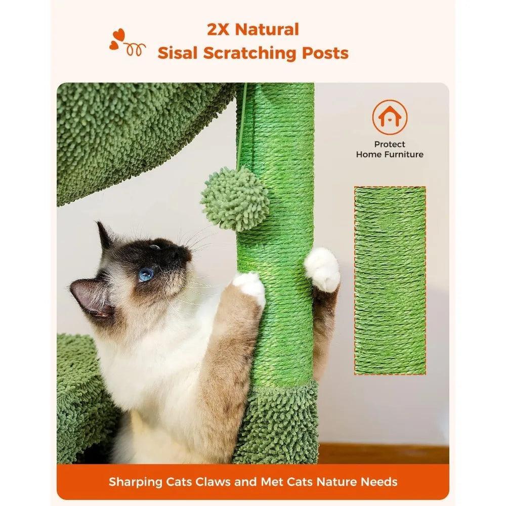Cactus Modern Cat Tower Cat Tower KittyNook Cat Company