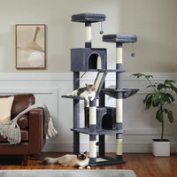 Thumbnail for Multi-Level Cat Condo for Large Cats Cat Furniture KittyNook Dark Gray