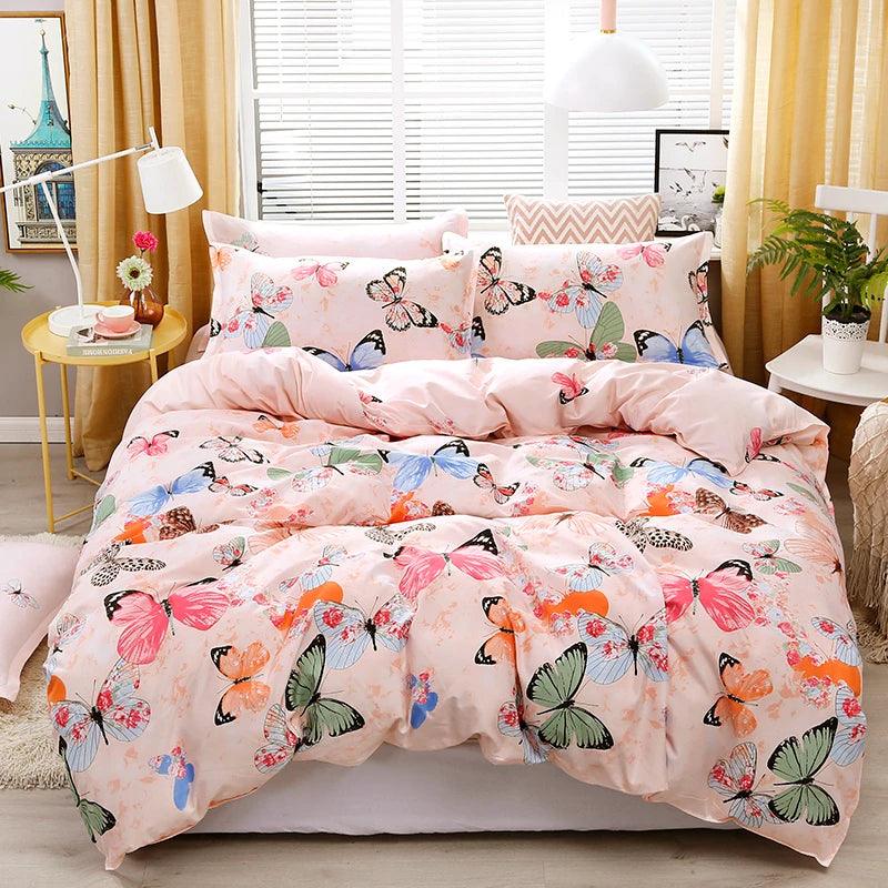 Dreamland Delights Cat Bedding Set in Breezy Butterflies