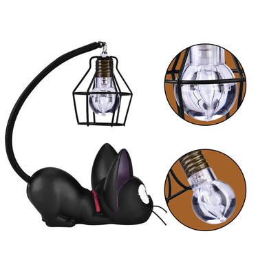 The KittyNook Cat Co. Cute Black Cat Night Light has a bulb tail—perfect as a cozy bedroom lamp.