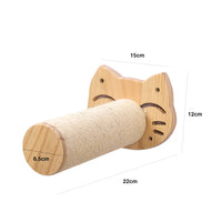 Thumbnail for KittyNook Cat Co.'s Luxurious Wall-Mounted Cat Paradise, 22x15x12 cm, 6.5 cm sisal post, premium craftsmanship.