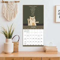 Thumbnail for Snarky Cats 2024 Calendar June spread