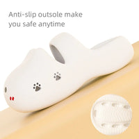 Thumbnail for KittyNook Cat Co. Adorable Cat Face Comfort Sandals: EVA, non-slip sole, paw prints for safe, cute style.