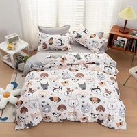 Thumbnail for Dreamland Delights Cat Bedding Set in Woof Friends