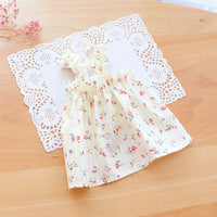 Thumbnail for The KittyNook Cat Co. Summer Cotton Cat Dress with floral ruffles offers natural softness and breezy comfort.