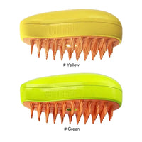 Thumbnail for Two KittyNook Cat Co. Electric Cat Grooming Brushes in yellow and green, shown side by side.