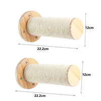 Thumbnail for KittyNook Cat Co.'s Luxurious Wall-Mounted Cat Paradise: two 22.2cm posts, perfect for feline habitat design.