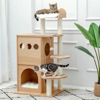 Thumbnail for Activity Center Modern Cat Condo Cat Tower KittyNook Cat Company