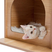 Thumbnail for Activity Center Modern Cat Condo Cat Tower KittyNook Cat Company