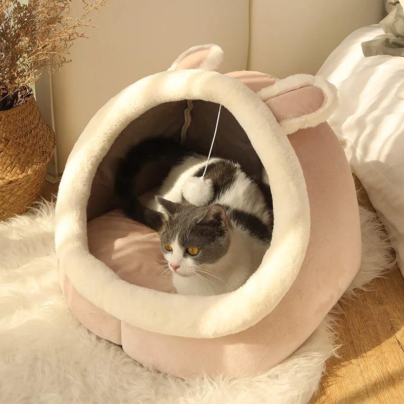 Purring Kitty Cave Bed Cat Beds KittyNook Rabbit S