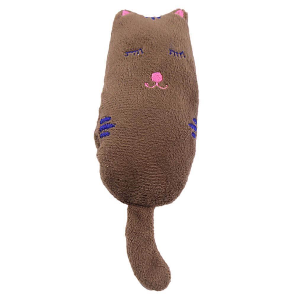 Caca the Cuddly Kitten Toy Cat Toys KittyNook Brown with Tail