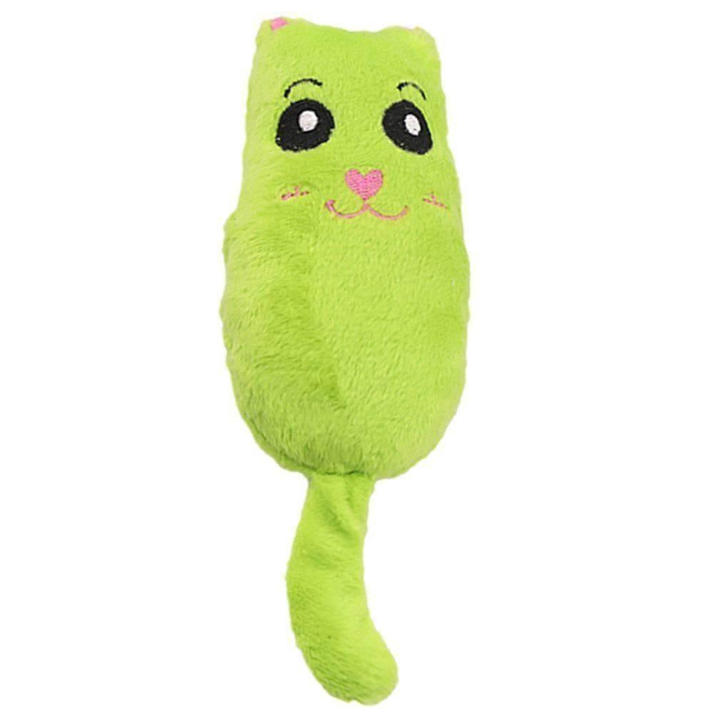 Caca the Cuddly Kitten Toy Cat Toys KittyNook Green with Tail