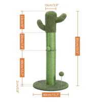Thumbnail for Cactus Cat Tree Scratching Post Cat Furniture KittyNook Cat Company Single Tree - Green