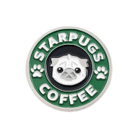 Thumbnail for Caffeine Cats Enamel Pin Brooches & Lapel Pins KittyNook Cat Company Starpugs Coffee