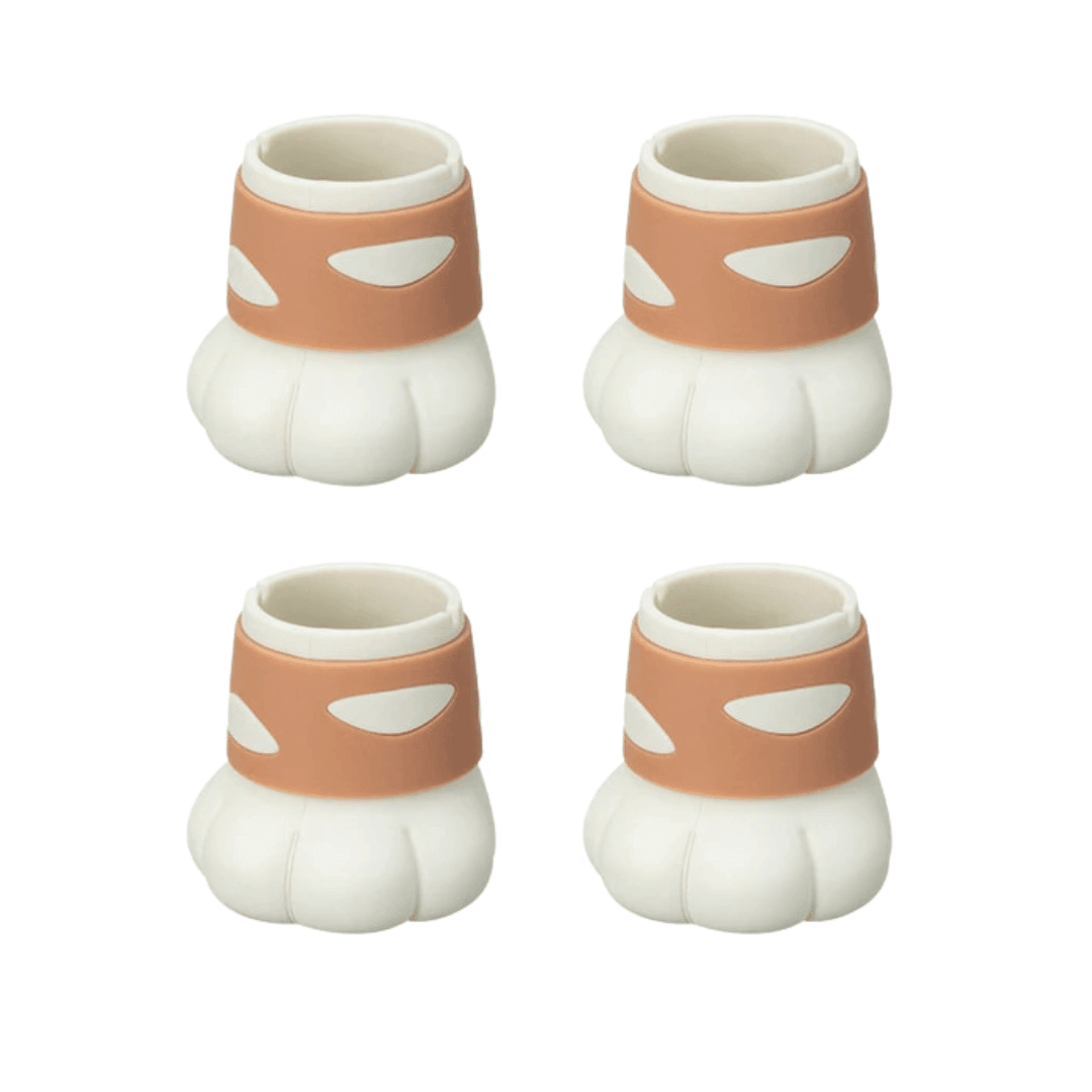 Cat Paw Chair Leg Caps Furniture Floor Protectors KittyNook Cat Company Non-Slip (4pcs)