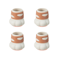 Thumbnail for Cat Paw Chair Leg Caps Furniture Floor Protectors KittyNook Cat Company Felt Style (4pcs)