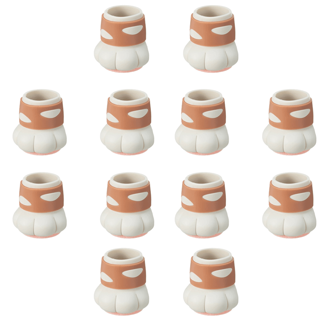 Cat Paw Chair Leg Caps Furniture Floor Protectors KittyNook Cat Company Non-Slip (12pcs)