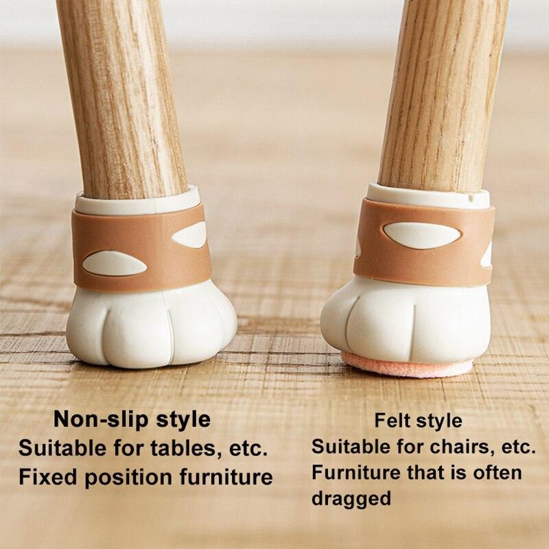 Cat Paw Chair Leg Caps Furniture Floor Protectors KittyNook Cat Company