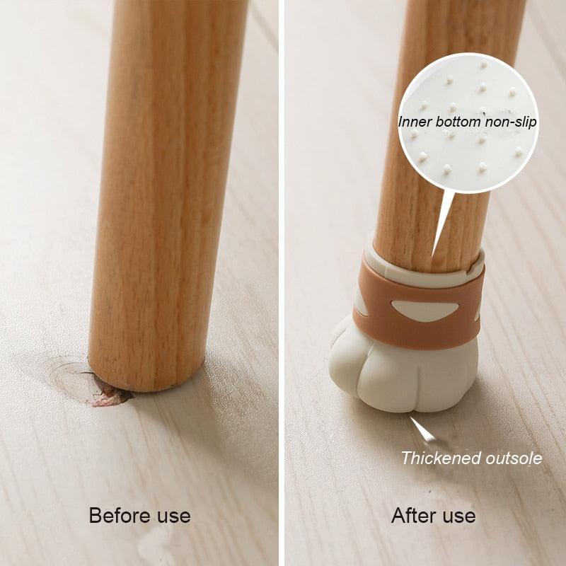 Cat Paw Chair Leg Caps Furniture Floor Protectors KittyNook Cat Company