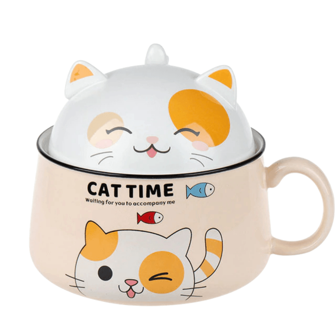 Cat Time Soup Mug Mugs KittyNook Cat Company