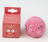 Thumbnail for Catnip Training Ball Smart Cat Toy With Sound Cat Toys KittyNook Pink Plush