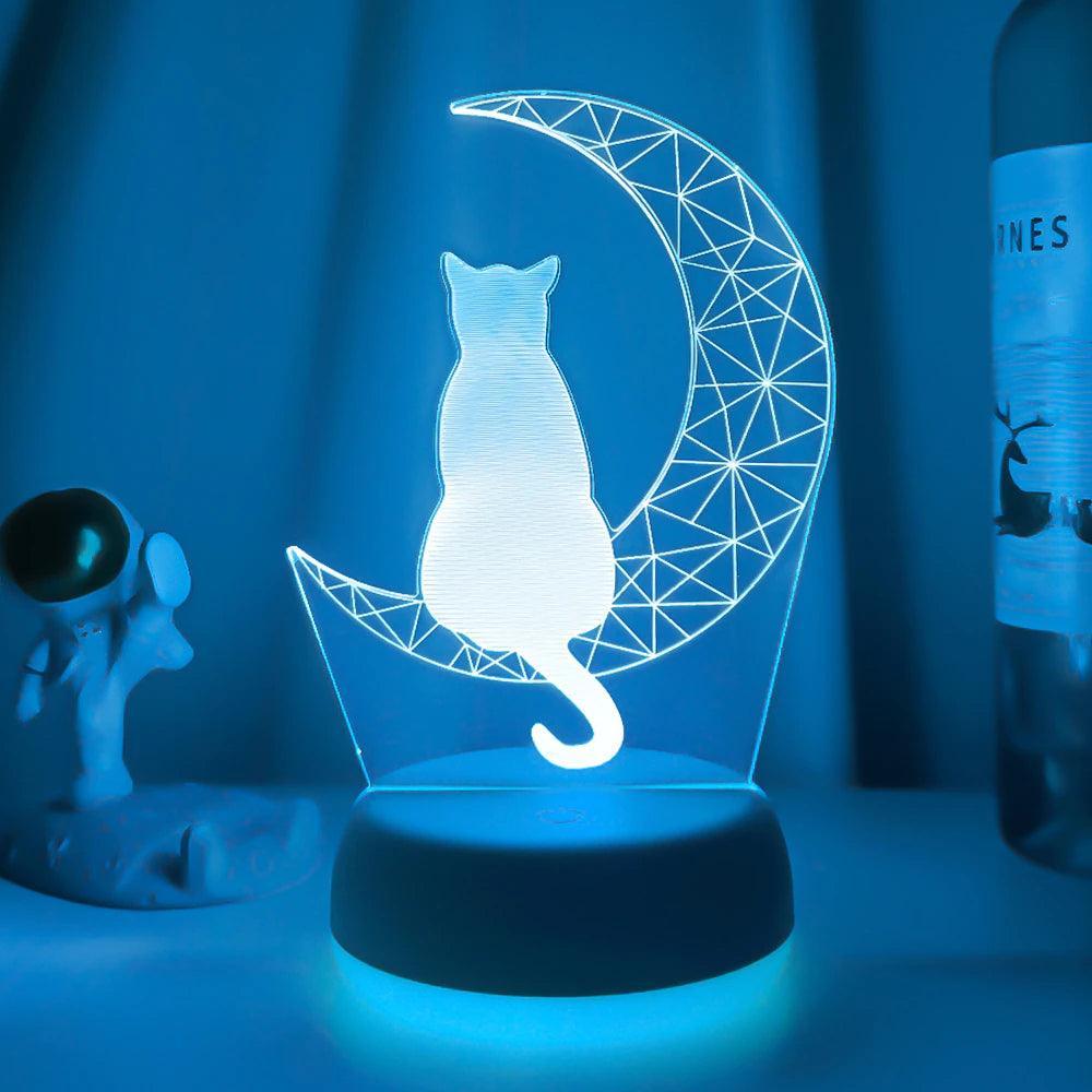 Catto Moon LED Night Light LED Light Bulbs KittyNook Cat Company