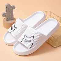Thumbnail for Comfort Slides Cat House Slippers Slides KittyNook Cat Company C-A-T White 36-37 (US Women 4-5)