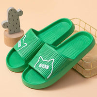 Thumbnail for Comfort Slides Cat House Slippers Slides KittyNook Cat Company C-A-T Dark Green 36-37 (US Women 4-5)