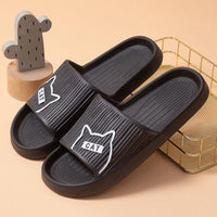 Thumbnail for Comfort Slides Cat House Slippers Slides KittyNook Cat Company C-A-T Black 36-37 (US Women 4-5)