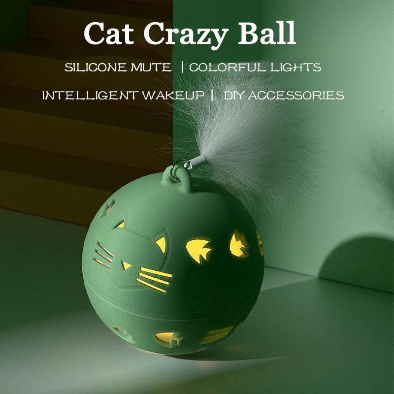 Crazy Ball Interactive Cat Toy Cat Toys KittyNook Cat Company