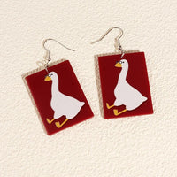 Thumbnail for Critter Creatures Long Dangle Earrings Earrings KittyNook Cat Company Smarty Geese