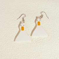 Thumbnail for Critter Creatures Long Dangle Earrings Earrings KittyNook Cat Company Front -facing Geese