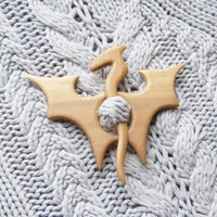 Thumbnail for Critter Friends Wooden Brooch Brooches & Lapel Pins KittyNook Cat Company Dragon