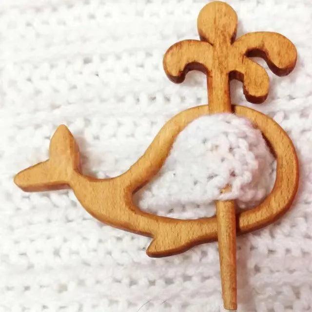 Critter Friends Wooden Brooch Brooches & Lapel Pins KittyNook Cat Company Whale