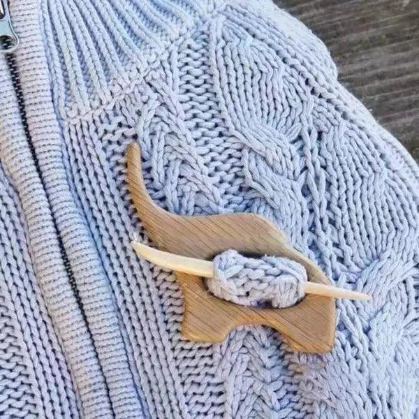 Critter Friends Wooden Brooch Brooches & Lapel Pins KittyNook Cat Company Elephant