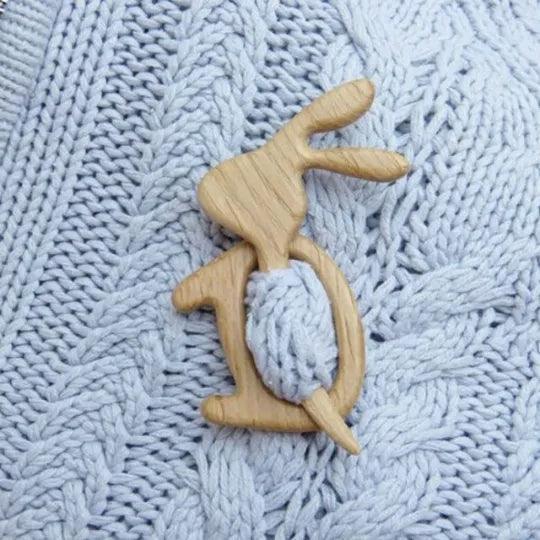 Critter Friends Wooden Brooch Brooches & Lapel Pins KittyNook Cat Company Bunny