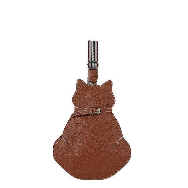 Crossbody Satchel Cat Bag Handbags KittyNook Cat Company Brown