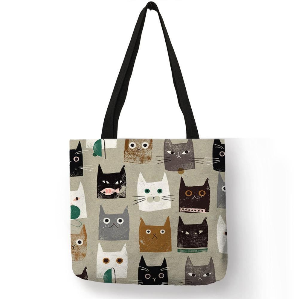 Cutie Catz Tote Bag Tote Bag KittyNook Tote Style 6