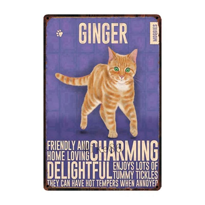 Cutie Catz Vintage Style Cat Poster Posters, Prints, & Visual Artwork KittyNook Ginger Cats