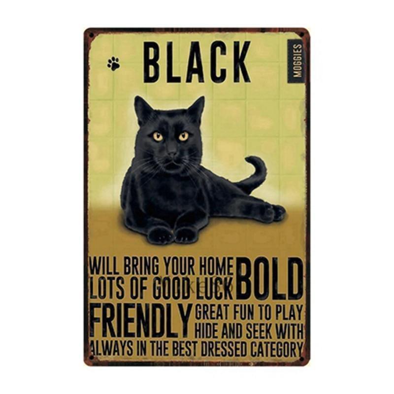 Cutie Catz Vintage Style Cat Poster Posters, Prints, & Visual Artwork KittyNook Black Cats