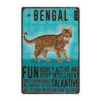 Thumbnail for Cutie Catz Vintage Style Cat Poster Posters, Prints, & Visual Artwork KittyNook Bengal