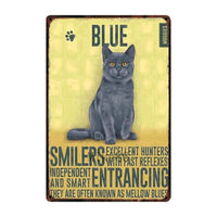 Thumbnail for Cutie Catz Vintage Style Cat Poster Posters, Prints, & Visual Artwork KittyNook Blue Cats