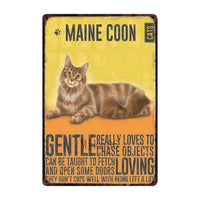 Thumbnail for Cutie Catz Vintage Style Cat Poster Posters, Prints, & Visual Artwork KittyNook Maine Coon