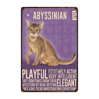 Thumbnail for Cutie Catz Vintage Style Cat Poster Posters, Prints, & Visual Artwork KittyNook Abbysinian